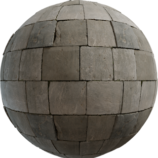 Large Grey Tiles PBR 4K Tiles