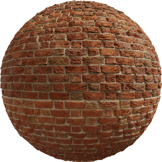 Large Red Bricks PBR 4K Wall