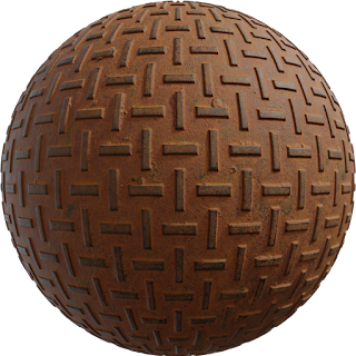 Metal Grate Rusty PBR 4K Metal
