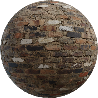 Mixed Brick Wall PBR 4K Wall