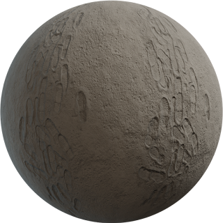 Moon Footprints 01 PBR 4K PBR