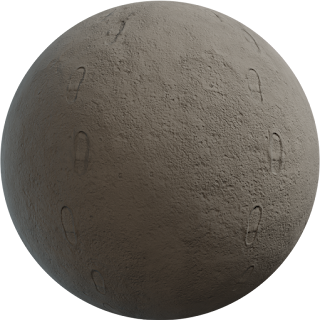 Moon Footprints 02 PBR 4K PBR