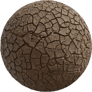 Mud Cracked Dry Riverbed 002 PBR 4K PBR
