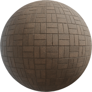 Patterned Brick Floor 02 PBR 4K Floor