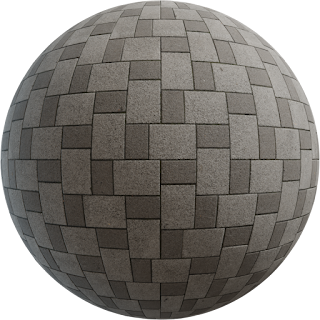 Patterned Brick Floor PBR 4K Floor