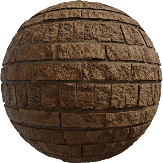 Patterned Brick Wall PBR 4K Wall