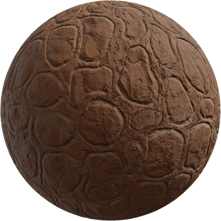 Patterned Clay Wall PBR 4K Wall