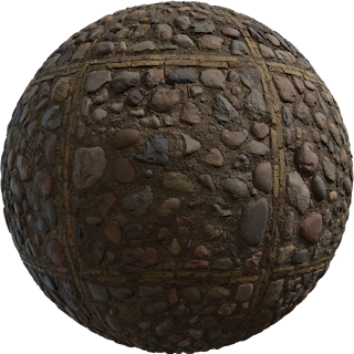 Patterned Cobblestone 02 PBR 4K Stone