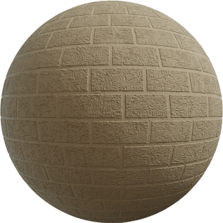 Plaster Brick Pattern PBR 4K Wall