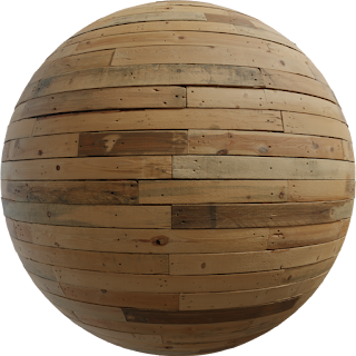 Raw Plank Wall PBR 4K Wall