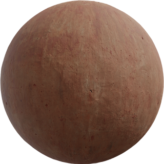 Red Plaster Weathered PBR 4K Wall