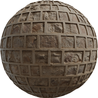 Red Sandstone Wall PBR 4K Stone