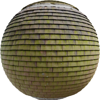 Red Slate Roof Tiles 01 PBR 4K Tiles