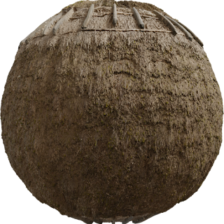 Reed Roof 03 PBR 4K Wall