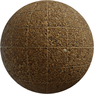 Rock Embedded Tiles PBR 4K Tiles