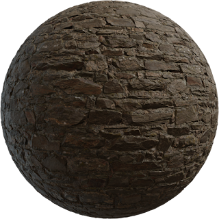 Rock Wall 05 PBR 4K Wall