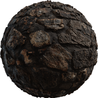 Rock Wall 09 PBR 4K Wall