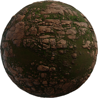 Rocky Terrain 03 PBR 4K Stone