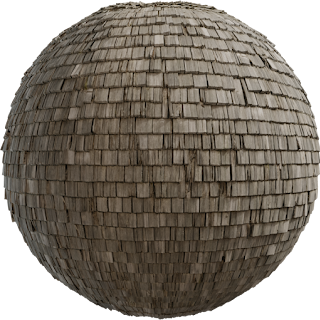 Roof Slates 02 PBR 4K Wall