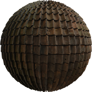 Roof Tiles 14 PBR 4K Tiles