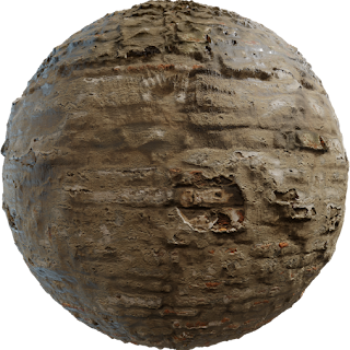 Rough Plaster Brick 02 PBR 4K Wall