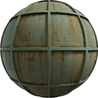 Rusty Metal Grid PBR 4K Metal