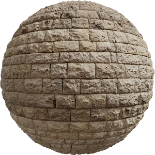 Sandstone Blocks 05 PBR 4K Stone