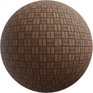 T Brick Floor 002 PBR 4K Floor