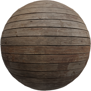 Weathered Brown Planks PBR 4K Wood