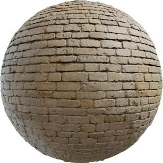 White Sandstone Bricks 03 PBR 4K Stone