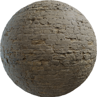 White Sandstone Bricks PBR 4K Stone