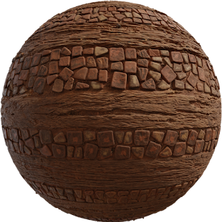Wood Stone Pathway PBR 4K Stone