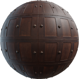 Wooden Garage Door PBR 4K Wood