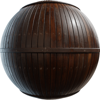 Wooden Gate PBR 4K Wood