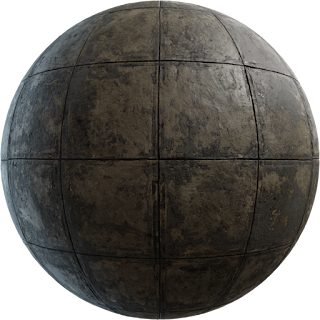 Worn Tile Floor PBR 4K Floor