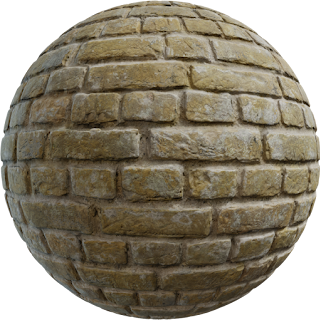 Yellow Bricks PBR 4K Wall