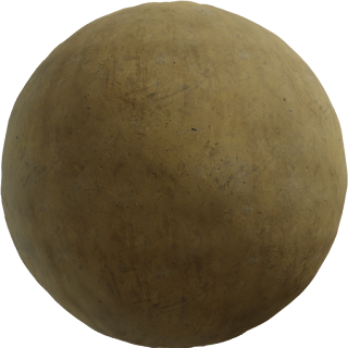 Yellow plaster wall PBR 4K Wall