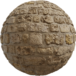 Yellow Stone Wall PBR 4K Stone